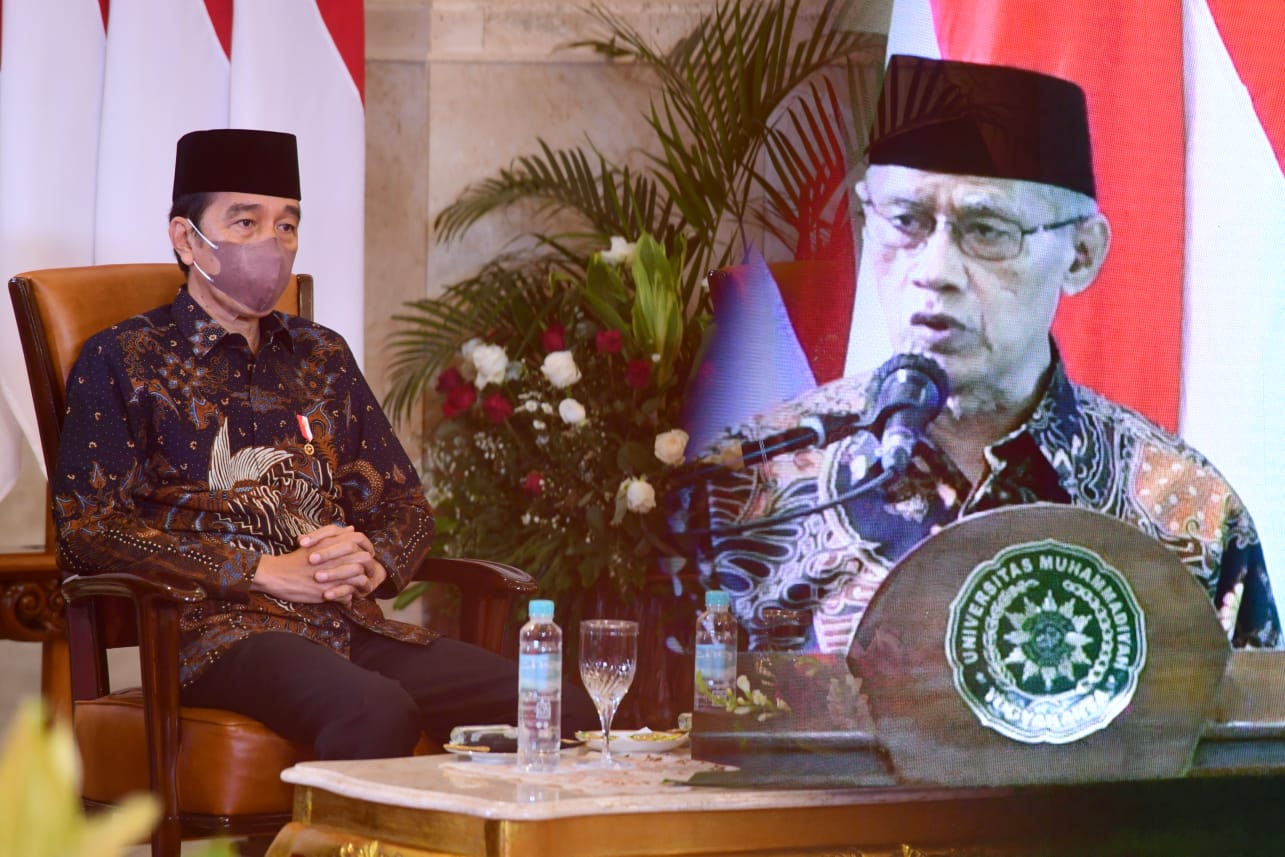 Presiden Apresiasi Kontribusi dan Konsistensi Muhammadiyah dalam Penanganan Pandemi Covid 19