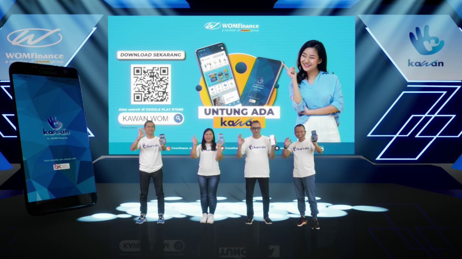 Dok.foto Launching Aplikasi KAWAN oleh Direksi Wom Finance Secara Daring (22/2/2022)