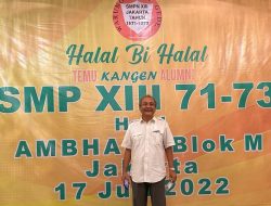 SMPN 13 Jaksel Alumni 71-73 Gelar Reuni dan Halal bi Halal, Suasana Meriah