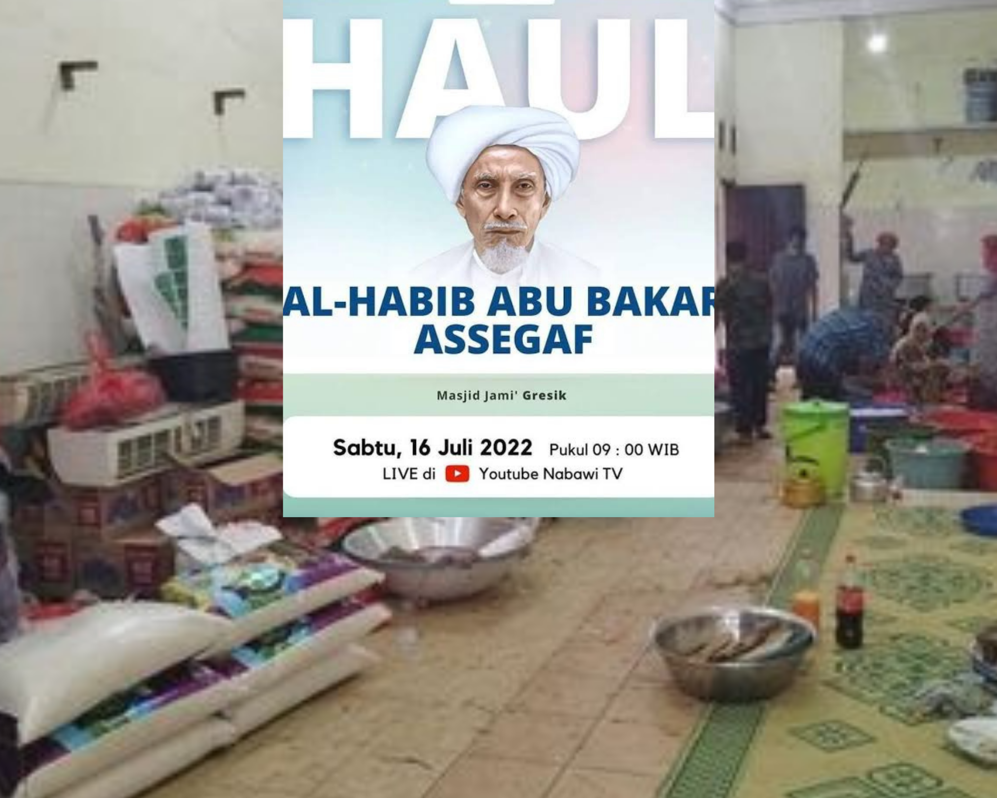 Haul Habib Abubakar Assegaf 4Ton Nasi kebuli disiapkan