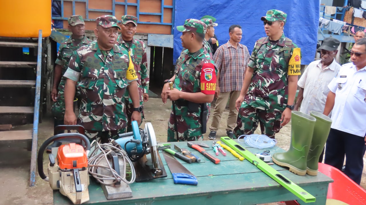 Satgas TMMD Ke-114 Kodim 1710/Mimika Terima Kunjungan Tim Wasev