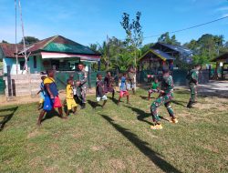 Bentuk Mental Sejak Dini, Satgas Yonif 126/KC Ajarkan Seni Bela Diri