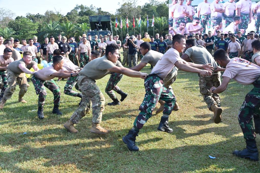 Ratusan Personel Garuda Shield 2022 Gelar Sport dan Culture Day di Baturaja