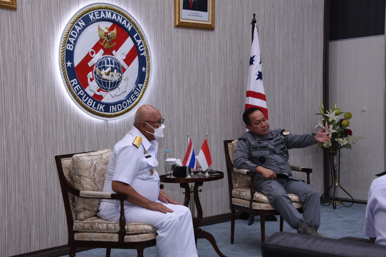 Kepala Bakamla RI Terima Courtesy Call Komandan Thai MECC