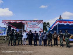 Bersama 2 Distrik di Papua, Satgas Yonif Raider 321 Gelar Upacara Peringatan HUT Ke-77 Kemerdekaan RI