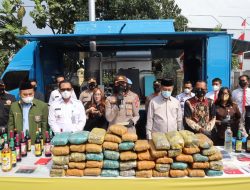 Polres Pelabuhan Tanjung Priok Ungkap Prostitusi, Perjudian, Minuman Keras dan Narkotika Sekaligus Pemusnahan