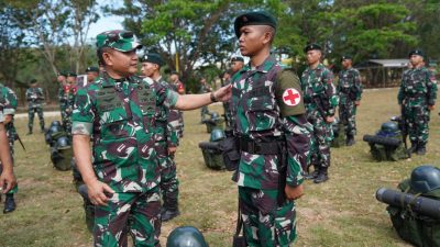 Kasad Kunjungi Markas Samodok: Cek Kesiapan Operasi Yonif RK 744/SYB