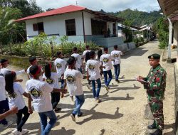 Bentuk Kepercayaan, Personel Satgas Yonarmed 1 Kostrad Didaulat Jadi Penilai Lomba Baris Indah Pada HUT GPM ke-87