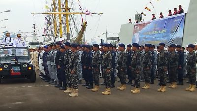 Bakamla RI Turut Hadir Peringati HUT Ke-77 TNI AL