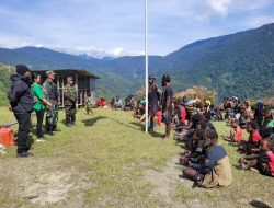 Dandim 1714/Puncak Jaya Kunjungan Kerja Ke Distrik Yambi Papua