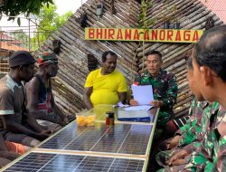 Penyerahan Lahan dari Masyarakat untuk Pembangunan Kantor Koramil Distrik Doufo