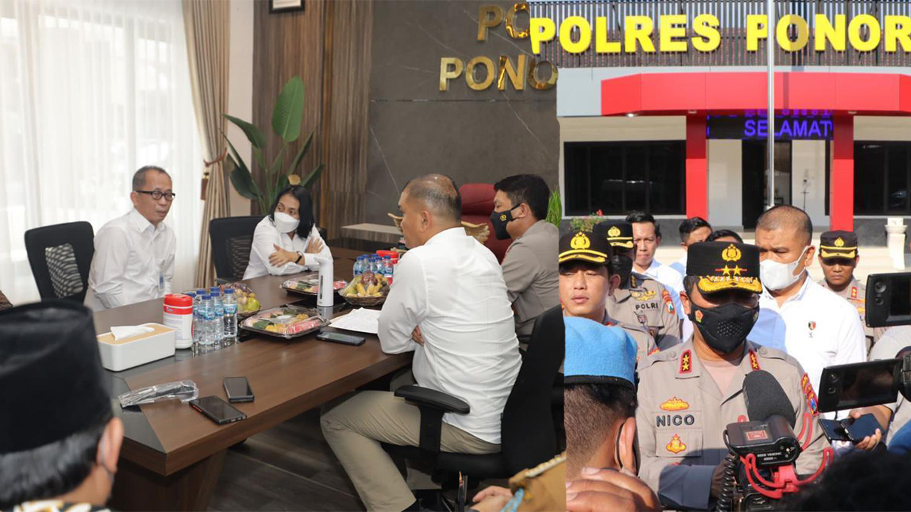 Menteri PPPA Ke Mapolres Ponorogo Bersama Kapolda Jatim Tindaklanjuti Penanganan Perkara