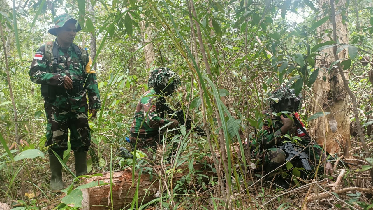 Danrem 174/ATW Merauke Buka Latihan UST Kompi Yonif 757/Ghupta Vira TA. 2022