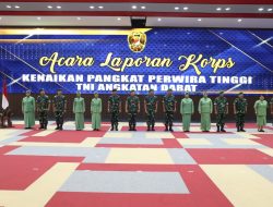 Kasad Pimpin Laporan Korps Kenaikan Pangkat 19 Pati TNI AD