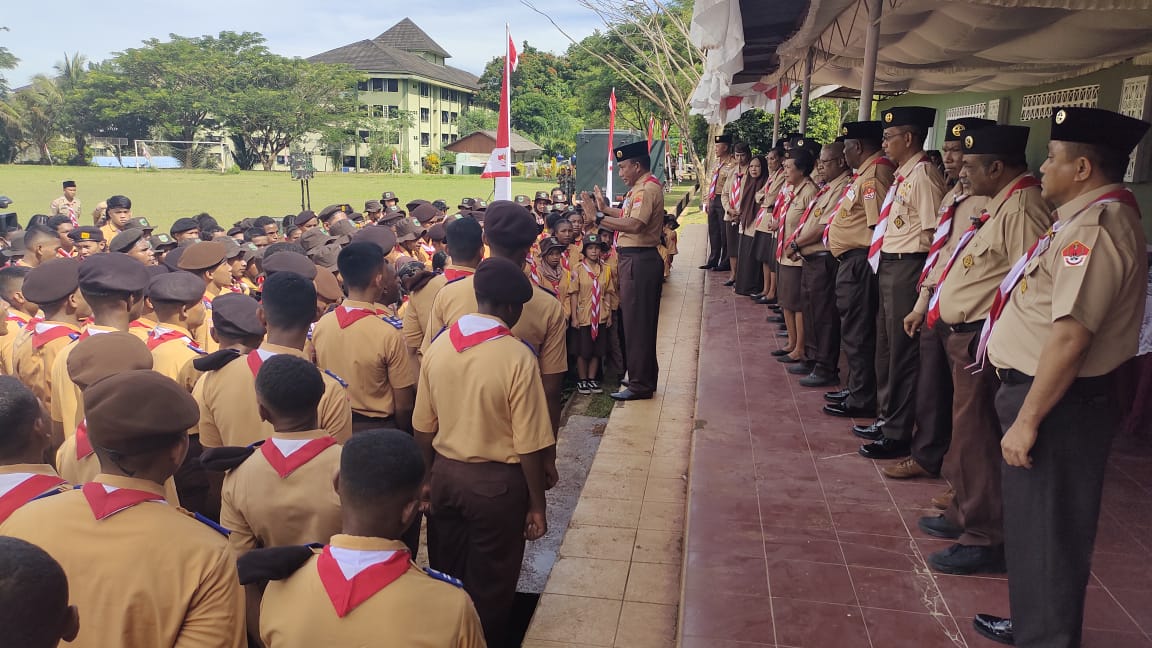 Pangdam Kasuari Buka Perkemahan Saka Wira Kartika: Ajak Adik Pramuka Jauhi Pergaulan Bebas