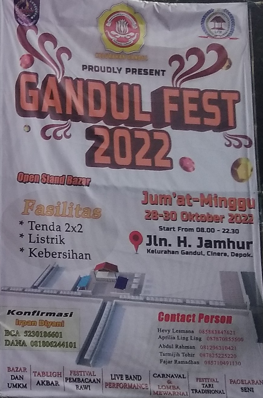 Gandul Fest 2022 Segera Digelar Akhir Bulan ini