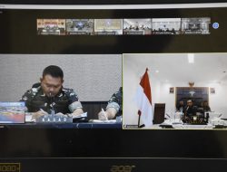 Kodam XVIII/Kasuari Vicon Dengan Mabesad Bahas Kinerja dan Perkembangan Situasi Di Jajaran TNI AD