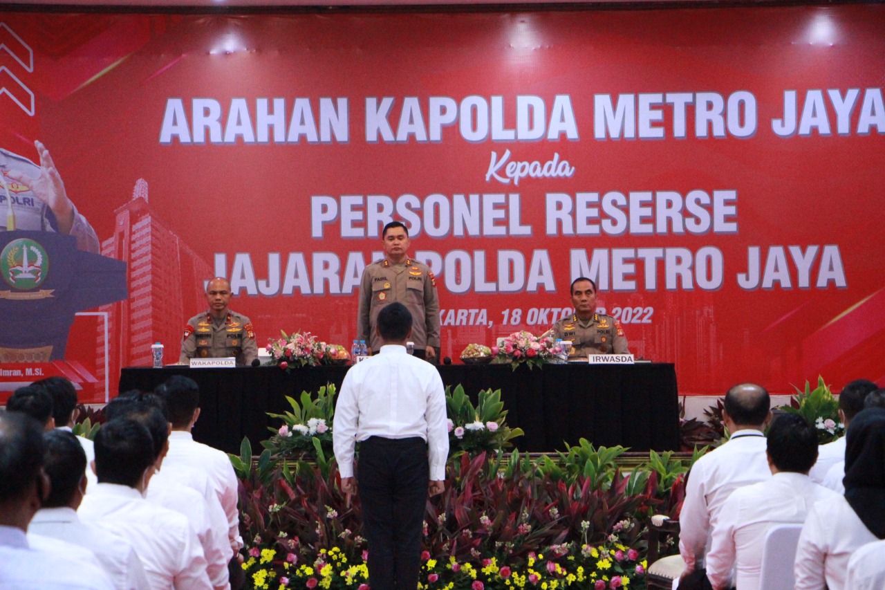 Kapolda Metro Jaya Berikan Arahan Kepada Personel Reserse Jajaran Polda Metro Jaya