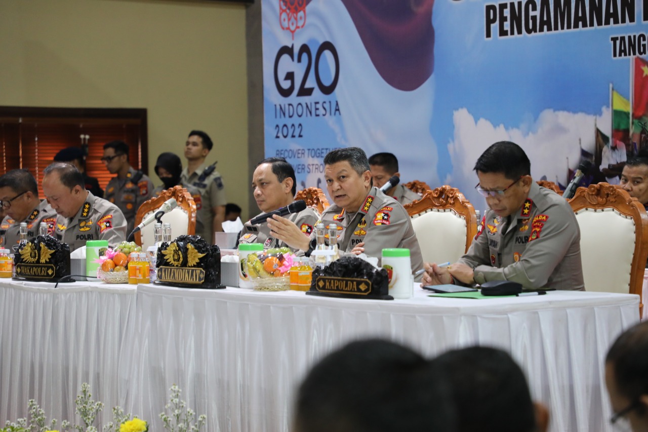 Wakapolri Pimpin Tactical Floor Game: Susun Strategi Pengamanan KTT G20 di Bali