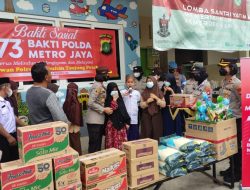 Sambut HUT Polda Metro Jaya ke-73, Polres Pelabuhan Tanjung Priok Berbagi Bantuan di Muara Angke