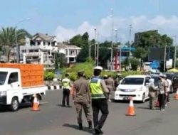 Korlantas Rekayasa Lalin di Puncak Bogor