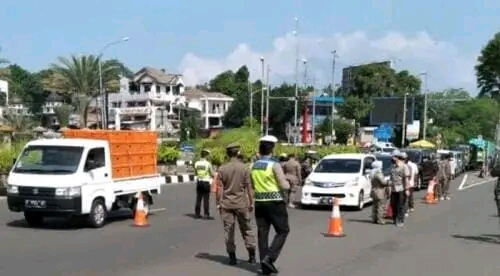 Korlantas Rekayasa Lalin di Puncak Bogor