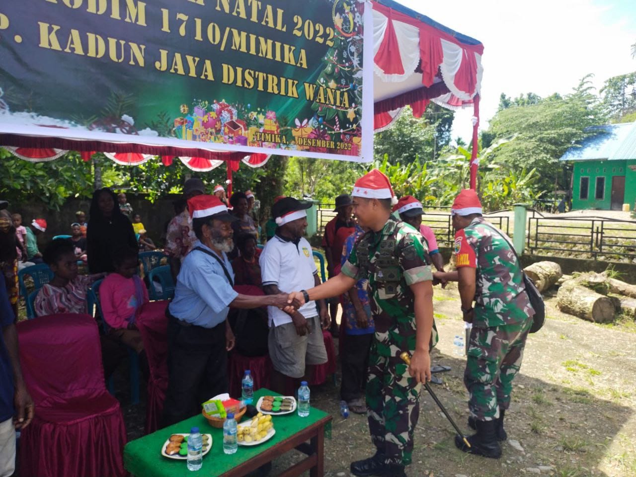 Rekatkan Hubungan Dengan Masyarakat, Dandim 1710/Mimika Gelar Acara Damai Kasih Natal