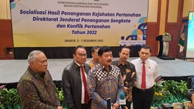 Ditreskrimum Polda Lampung Berhasil Terima Penghargaan Penyelesaian Perkara Kejahatan Pertanahan Tahun 2022