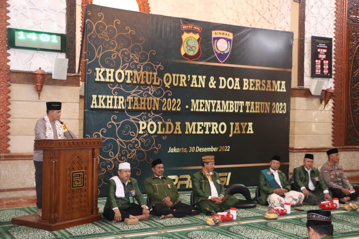 Polda Metro Jaya Gelar Khotmil Qur’an dan Doa Bersama Akhir Tahun 2022