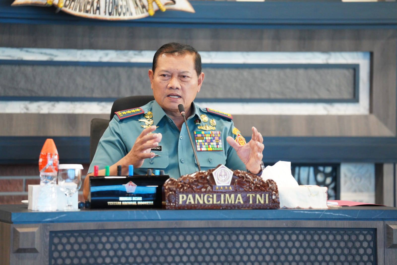 Panglima TNI Terima Paparan Rencana Pendidikan Reguler LI Sesko TNI TA 2023