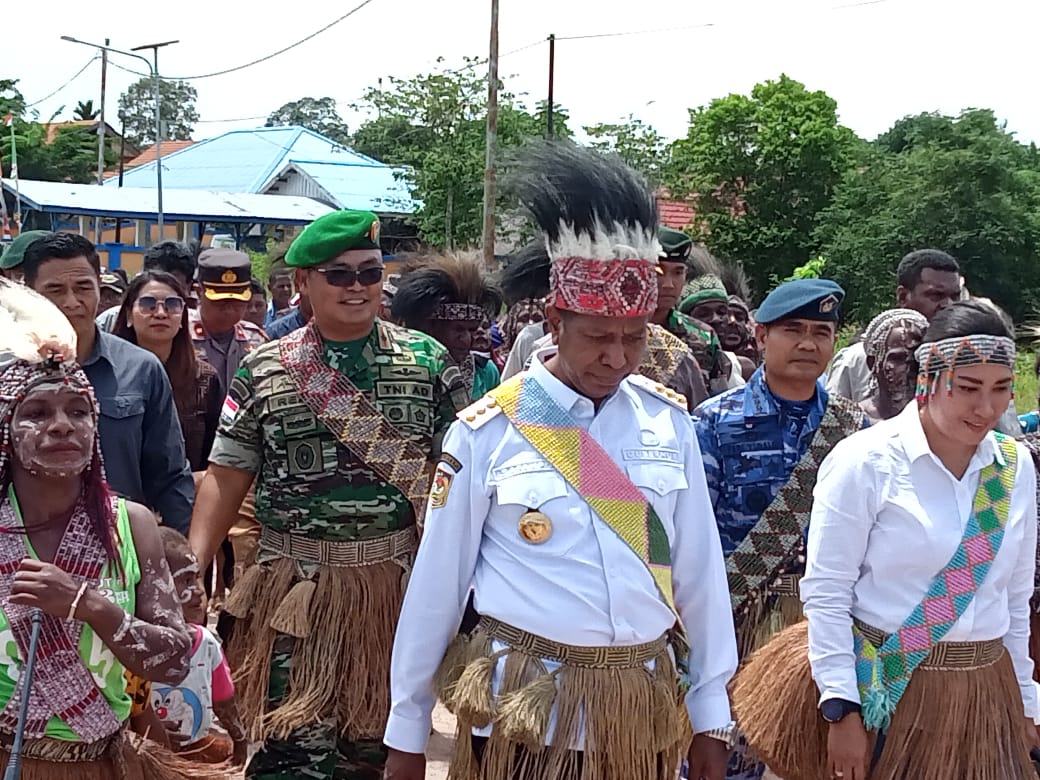 Kebersamaan Danrem 174/ATW Dampingi Pj. Gubernur Papua Selatan Dukung Percepatan Pembangunan dan Infrastruktur Di Wilayah Provinsi Papua Selatan