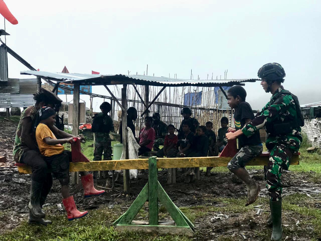 Wahana Bermain dan Belajar, “Taman Cakra Jawara” Cerdaskan Generasi Muda Masyarakat Distrik Yigi Papua Pegunungan