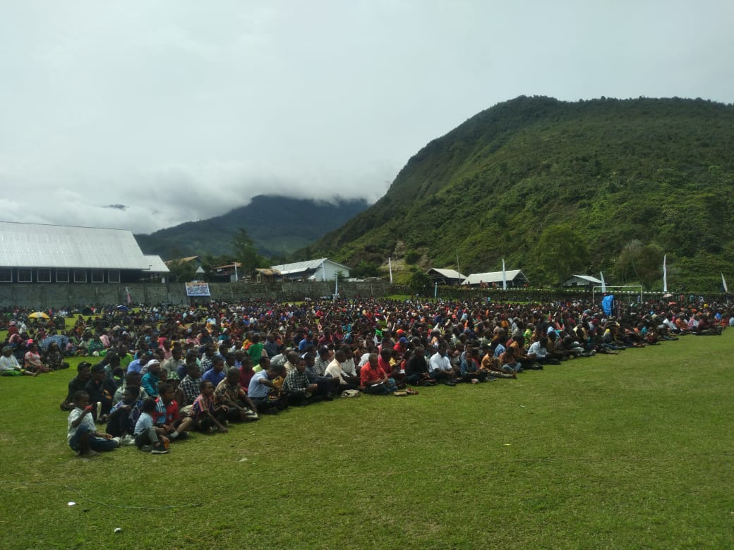 Wadanramil 1714-01/Mulia Hadiri Ibadah Syukur HUT GIDI Ke-60