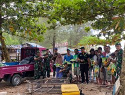 Bakti Sosial Yonif 147/KGJ Membantu Masyarakat Kurang Mampu