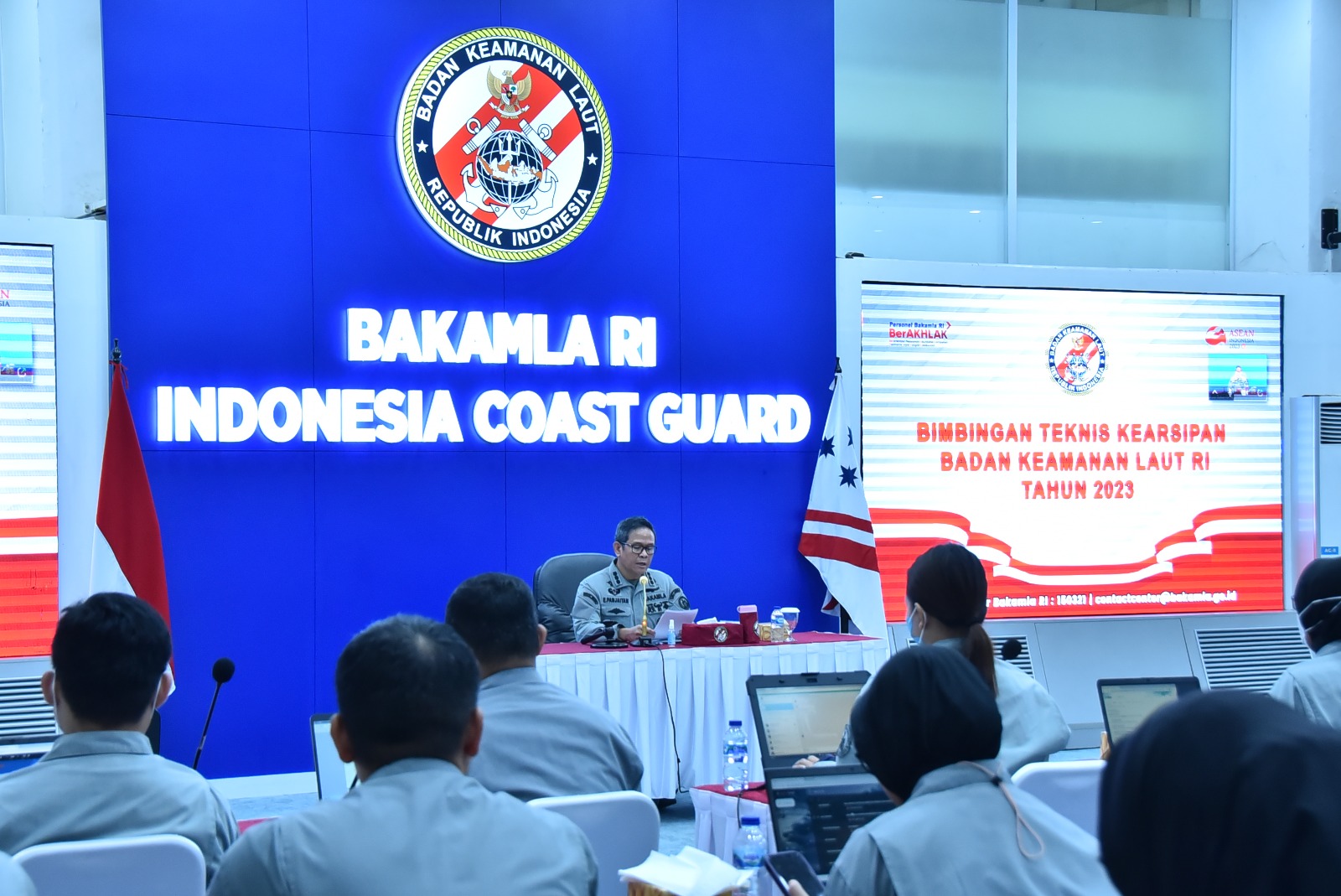 Bakamla RI Gelar Bimtek Kearsipan Tahun 2023