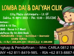 Segera Digelar, Lomba Dai dan Dai’yah Cilik serta Lomba Fashion Show Busana Muslim Anak