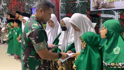 Gelar Acara Buka Puasa Bersama Personel dan Keluarga, Kodim 1710/Mimika Santuni Anak Yatim