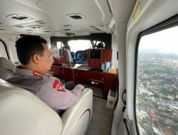 Kapolri Pakai Heli Pantau Langsung Arus Mudik di Jalan Tol dan Arteri