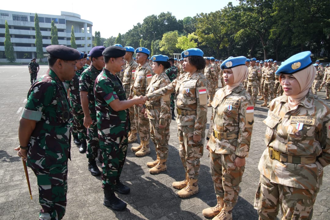 Panglima TNI: Garuda Patriot NKRI Penjaga Perdamaian Dunia Harumkan Nama Bangsa