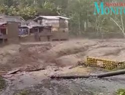 Jembatan Penghubung Malang-Lumajang Putus Diterjang Lahar Dingin Semeru. UU