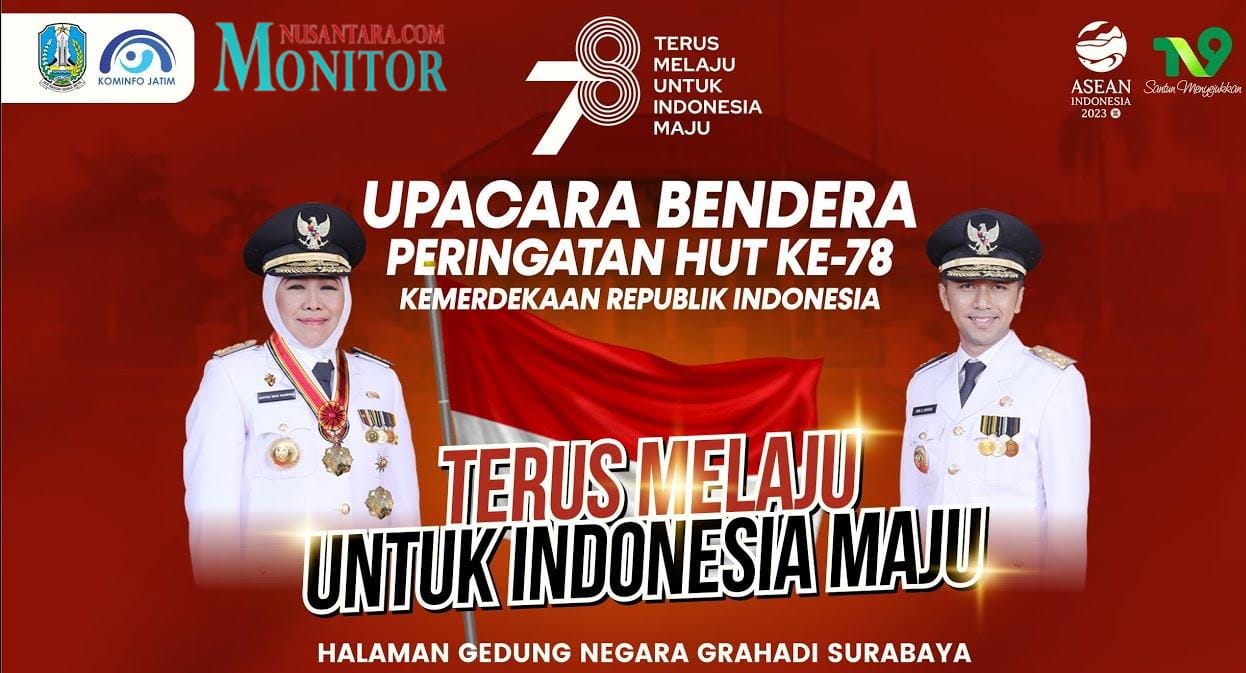 Gelar Upacara HUT KE-78 RI Di Taman Surya,Wali Kota Eri Imbau Masarakat Gunakan Baju Batik Atau Pejuang.