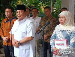 Prabowo Subianto Umumkan Gerindra Usung Khofifah-Emil Dardak Maju di Pilgub Jatim