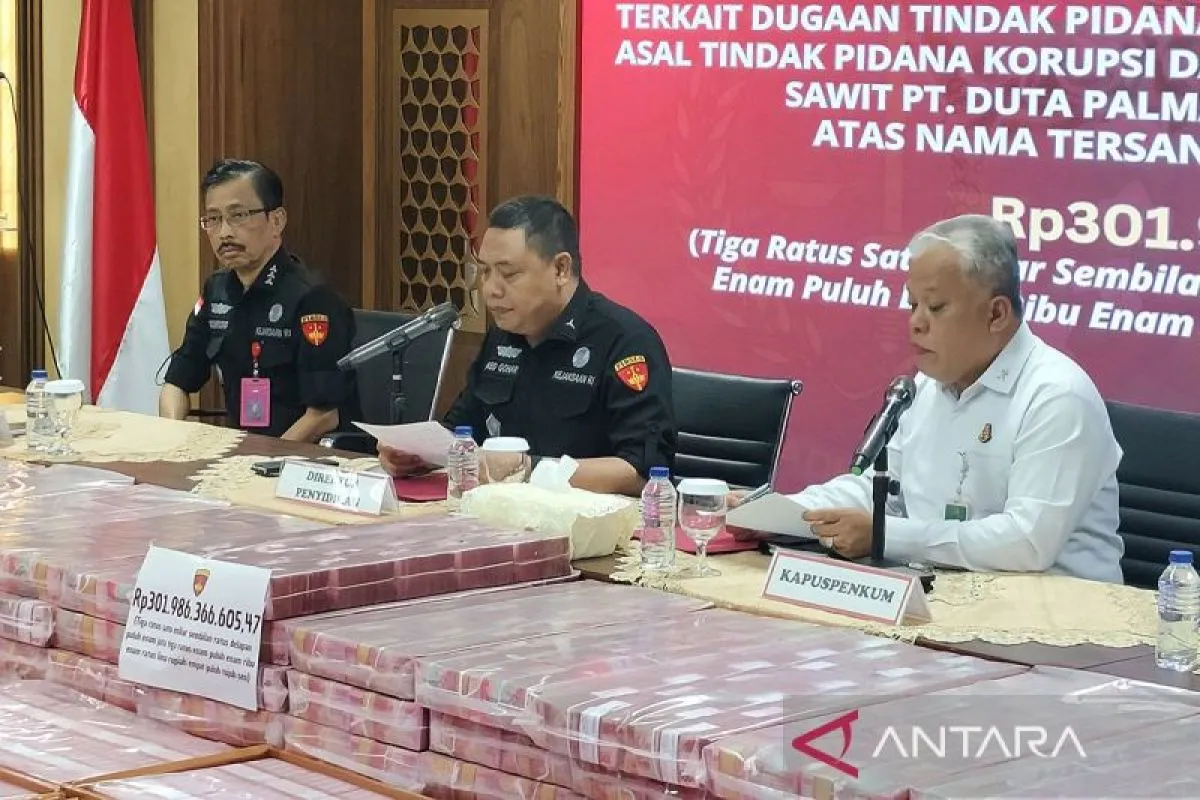 Kejagung Rampas Duit PT Duta Palma Group Total Rp1,1 Triliun Terkait Kasus Cuci Uang