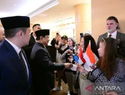 Prabowo Disambut Hangat Masyarakat Indonesia di Washington DC