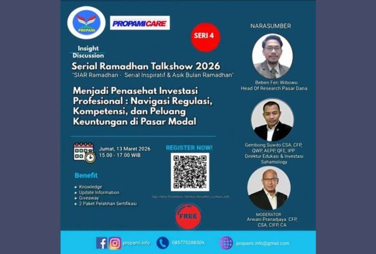 Peluang Profesi Penasehat Investasi Dibahas dalam Webinar PROPAMI