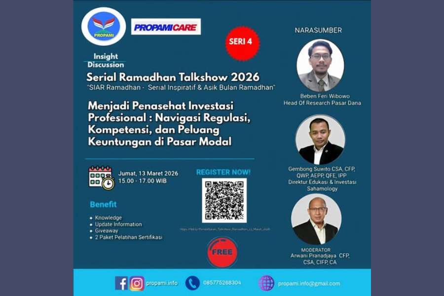 Peluang Profesi Penasehat Investasi Dibahas dalam Webinar PROPAMI