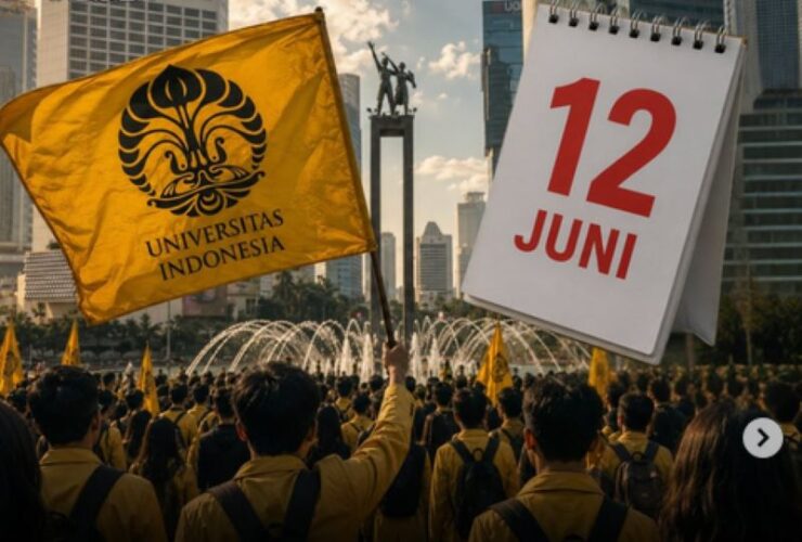 Aksi Demo Ribuan Mahasiswa Banjiri Bundaran HI, Tuntut Turunkan Harga BBM dan Stop MBG