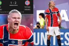 Brazil Keok Ditangan Norwegia, Dua Gol Erling Haaland Antar Norwegia Tembus 8 Besar