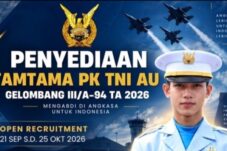Dibuka Penerimaan Tamtama PK TNI AU 2026 Gelombang 3, Untuk Lulusan SMA/Sederajat, Buruan Daftar!